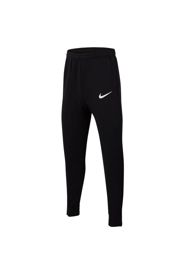 Spodnie sportowe chłopięce Nike Juniior Park 20 Fleece Pants. Kolor: biały, wielokolorowy, czarny. Materiał: bawełna, poliester. Styl: sportowy