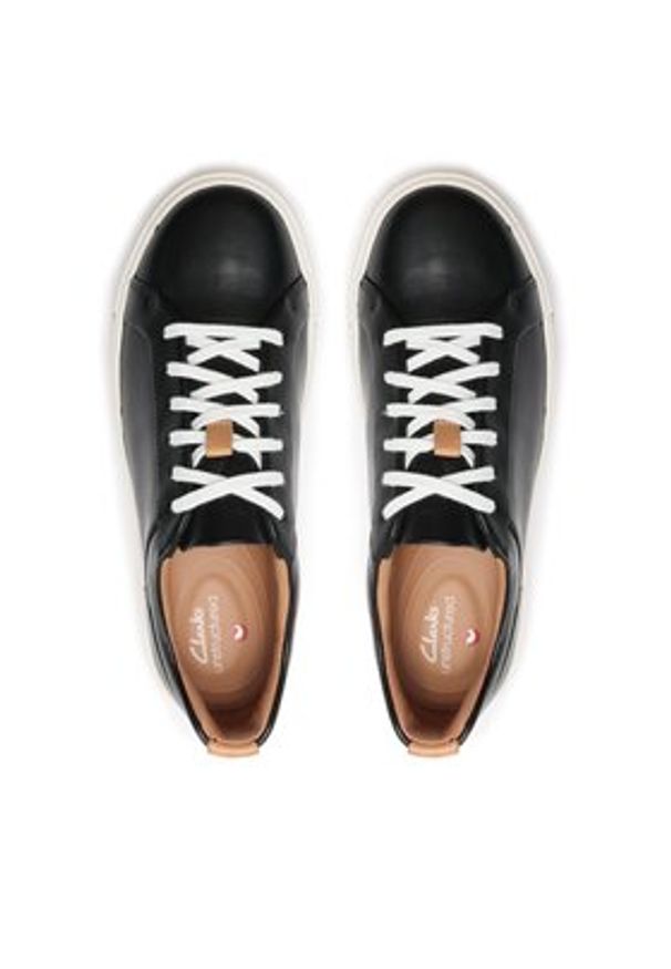 Clarks Sneakersy Un Maui Lace 261416424 Czarny. Kolor: czarny. Materiał: skóra