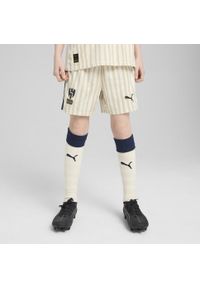 Puma - Młodzieżowe szorty KIDSUPER × AL-HILAL SFC PUMA Alpine Snow Club Navy White Blue. Kolor: niebieski, wielokolorowy, biały. Sezon: lato. Sport: piłka nożna