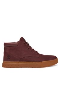 Timberland Sneakersy Maple Grove TB0A69FNEQ31 Bordowy. Kolor: czerwony. Materiał: nubuk, skóra