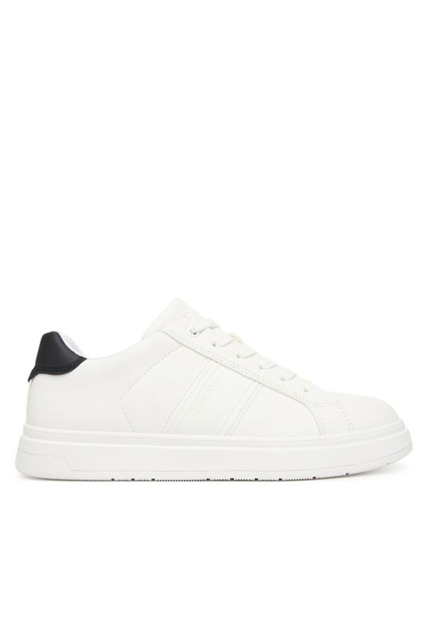 Calvin Klein Sneakersy Low Cut Lace-Up V3X9-83293-1355 D Biały. Kolor: biały. Materiał: skóra