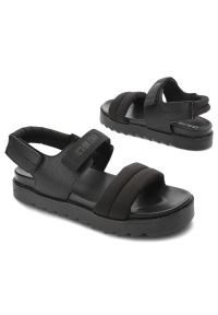 Big-Star - Czarne Sandały Big Star Sportowe Obuwie Damskie. Okazja: na co dzień. Zapięcie: pasek. Kolor: czarny. Sezon: lato. Styl: sportowy #4