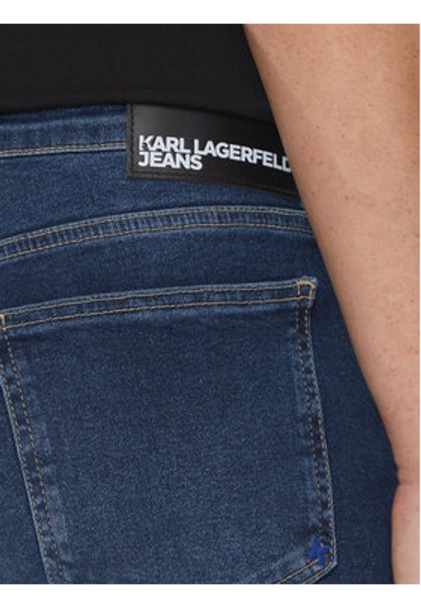 Karl Lagerfeld Jeans Jeansy 245D1102 Granatowy Skinny Fit. Kolor: niebieski