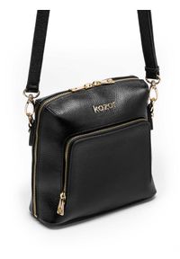 Kazar - Czarna torebka damska. Kolor: czarny. Materiał: skórzane #5