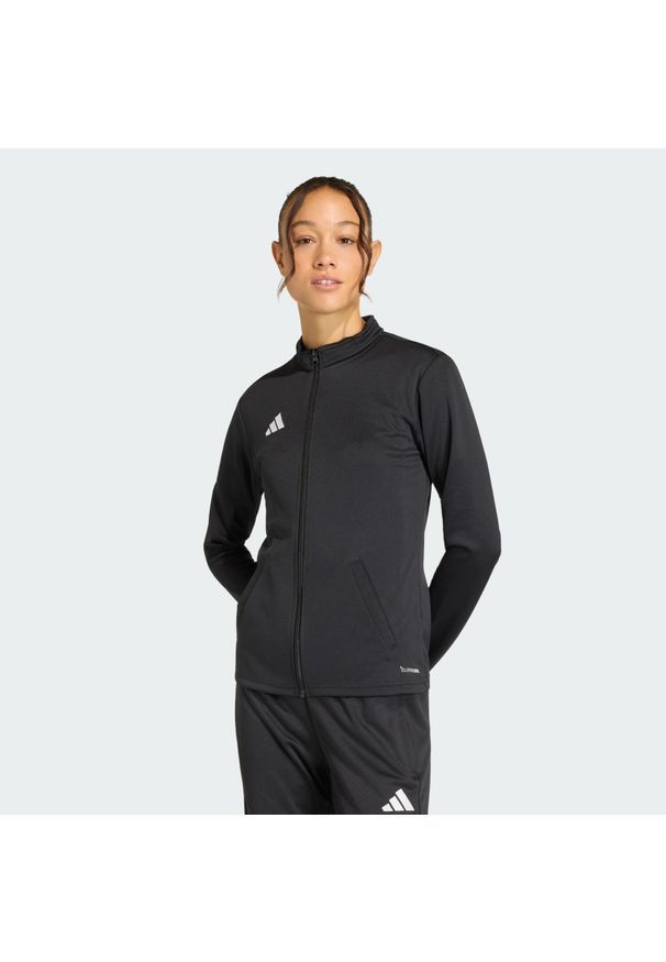 Adidas - Bluza dresowa Entrada26. Kolor: czarny, wielokolorowy, biały. Materiał: dresówka. Technologia: ClimaCool (Adidas). Sport: piłka nożna