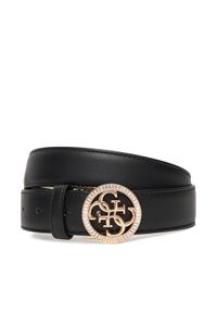 Guess Pasek Damski BW9284 P5430 Czarny. Kolor: czarny. Materiał: skóra