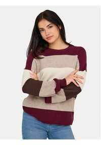 only - ONLY Sweter Atia 15220044 Fioletowy Regular Fit. Kolor: fioletowy. Materiał: wiskoza, syntetyk #4