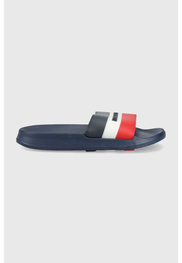 U.S. Polo Assn. klapki męskie kolor granatowy. Kolor: niebieski. Materiał: materiał, guma
