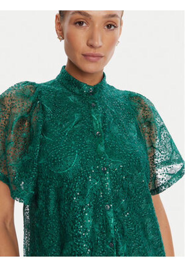 Bruuns Bazaar Sukienka koktajlowa Palm Philly BBW4541 Zielony Loose Fit. Kolor: zielony. Materiał: syntetyk. Styl: wizytowy