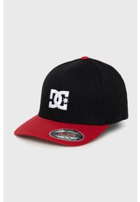 DC czapka kolor czarny gładka. Kolor: czarny. Wzór: gładki