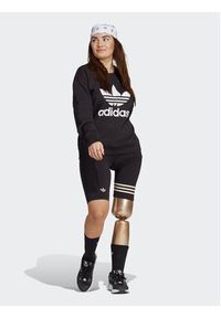 Adidas - adidas Bluza Trefoil Crew IB7431 Czarny Regular Fit. Kolor: czarny. Materiał: bawełna #5