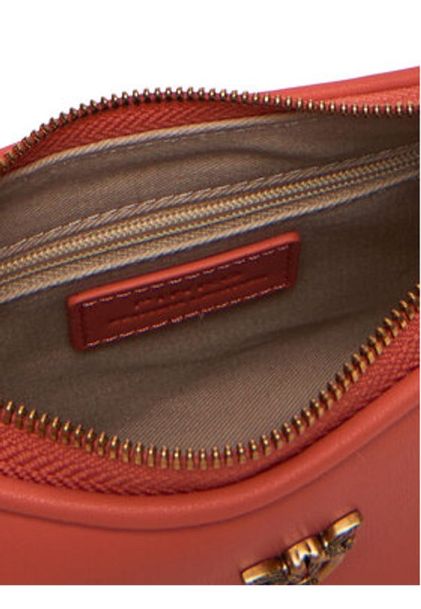 Pinko - PINKO Torebka Half Moon Baby PE 25 PLTT 103538 A0F1 Koralowy. Kolor: pomarańczowy. Materiał: skórzane