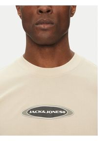 Jack & Jones - Jack&Jones T-Shirt Pacer 12273880 Beżowy Relaxed Fit. Kolor: beżowy. Materiał: bawełna #3