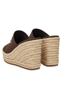 Calvin Klein Klapki Wedge Rope Slide Mg YW0YW01699 Brązowy. Kolor: brązowy. Materiał: materiał #6