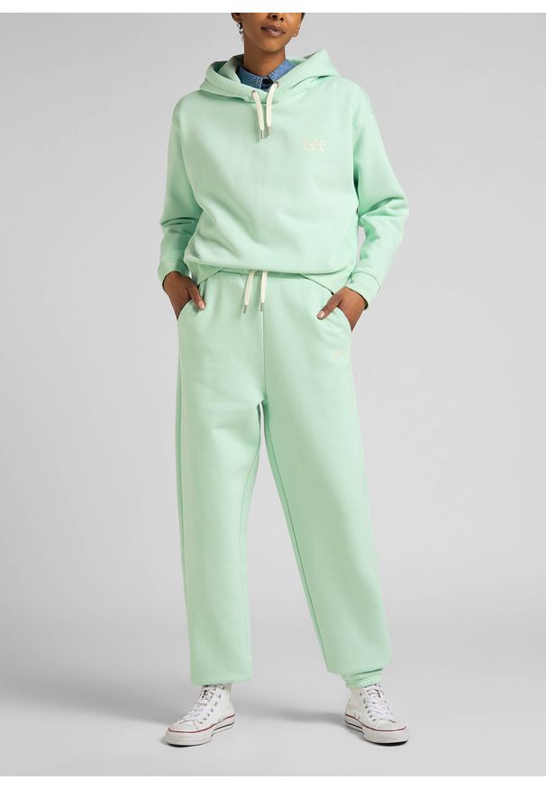 Lee - LEE ESSENTIAL HOODIE DAMSKA BLUZA LOGO SEAGLASS L53PLJ40 112320679