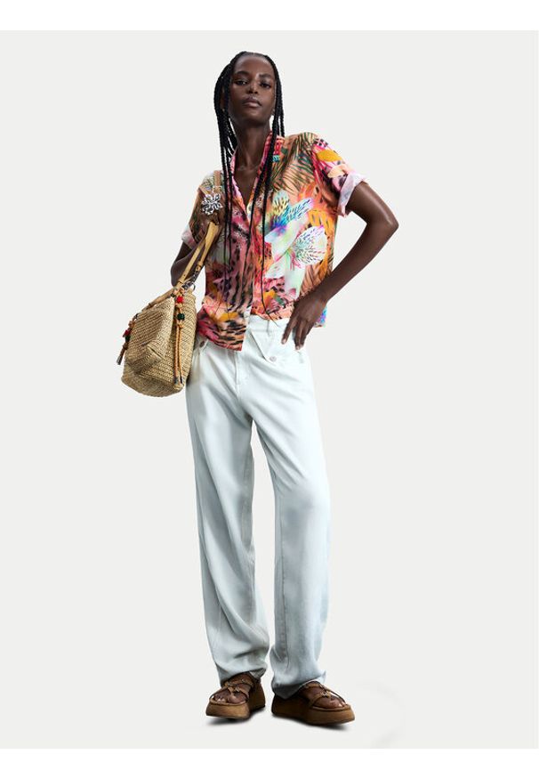 Desigual Koszula Nasau 26SWCW34 Kolorowy Regular Fit. Materiał: wiskoza. Wzór: kolorowy