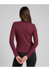 Lee - DAMSKA KOSZULKA LEE HIGH NECK LS RIB TEE RED OCHRE L44DPHOE 112109823 #4
