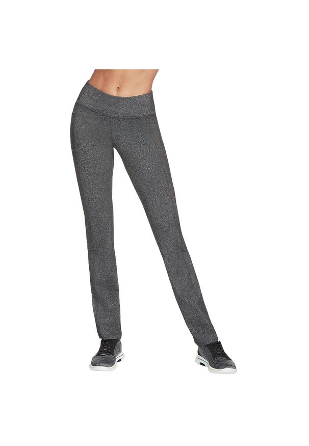 skechers - Spodnie damskie Skechers. Kolor: szary. Materiał: nylon. Sport: fitness