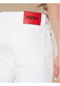 Hugo - HUGO Jeansy 50530605 Biały Slim Fit. Kolor: biały #5