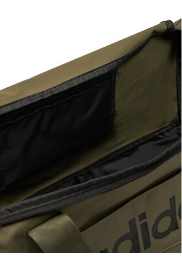 Adidas - adidas Torba Linear Duffel Medium IN6119 Khaki. Kolor: brązowy. Materiał: materiał