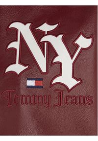 Tommy Jeans Kurtka z imitacji skóry Grunge DW0DW16588 Czerwony Regular Fit. Kolor: czerwony. Materiał: skóra #8