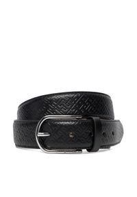 TOMMY HILFIGER - Pasek Męski Tommy Hilfiger. Kolor: czarny