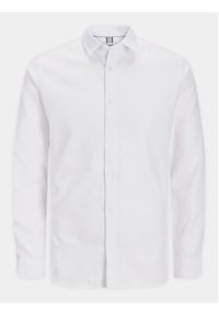 Jack & Jones - Jack&Jones Koszula Harvey 12248522 Biały Slim Fit. Kolor: biały. Materiał: bawełna