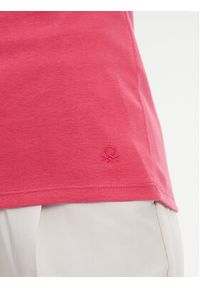 United Colors of Benetton - United Colors Of Benetton T-Shirt 3GA2E16A0 Różowy Regular Fit. Kolor: różowy. Materiał: bawełna #4