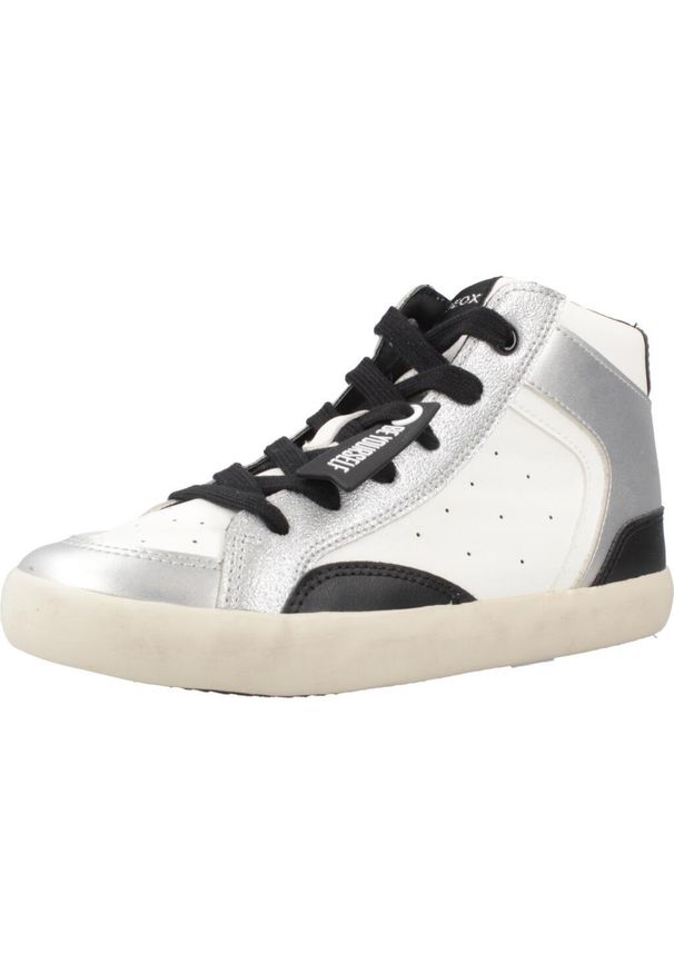 Geox - Buty GEOX J GISLI GIRL Biały. Kolor: biały. Materiał: syntetyk, tkanina. Sport: turystyka piesza