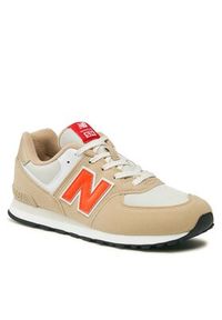 New Balance Sneakersy GC574HBO Beżowy. Kolor: beżowy. Materiał: zamsz, skóra. Model: New Balance 574 #6