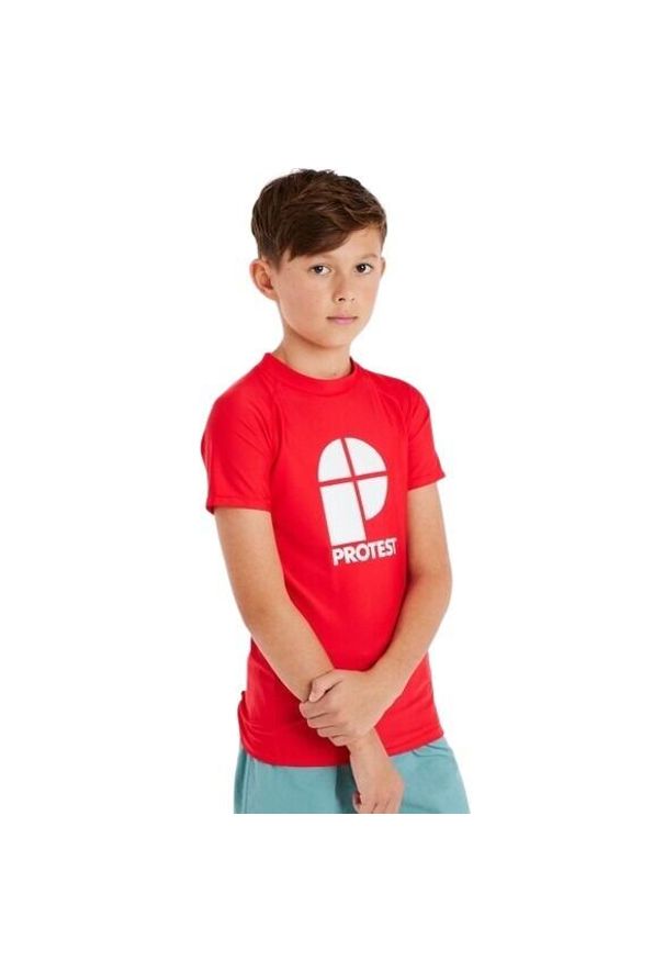 Koszulka dla dzieci Protest Prtberent. Kolor: czerwony. Materiał: lycra