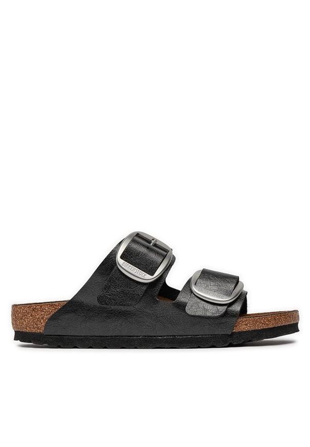 Birkenstock Klapki Arizona 1027413 Czarny. Kolor: czarny. Materiał: skóra