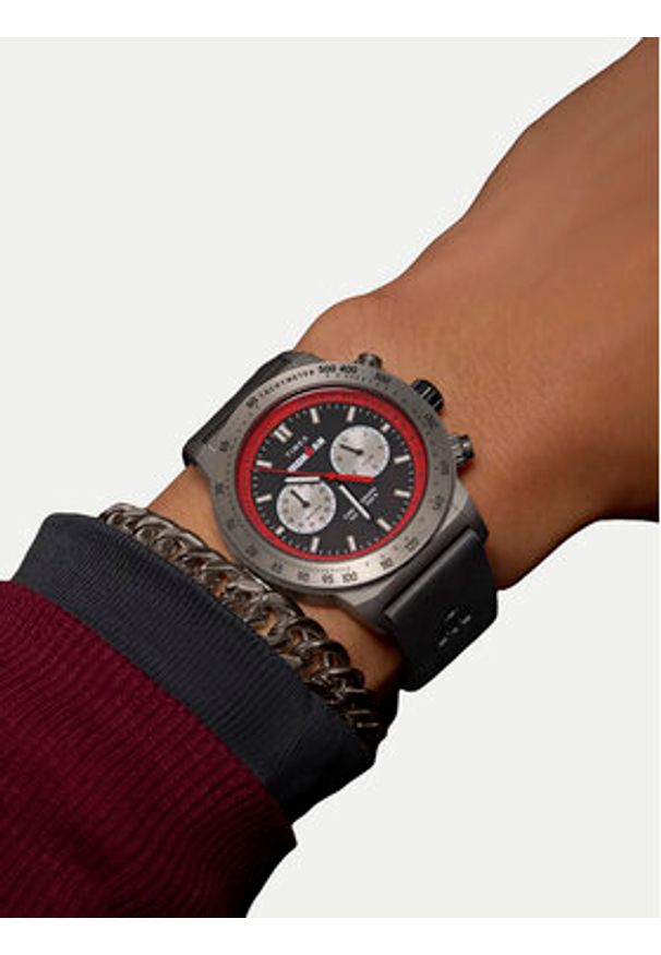 Timex Zegarek Ironman® Challenger Chronograph TW2Y01900 Czarny. Kolor: czarny