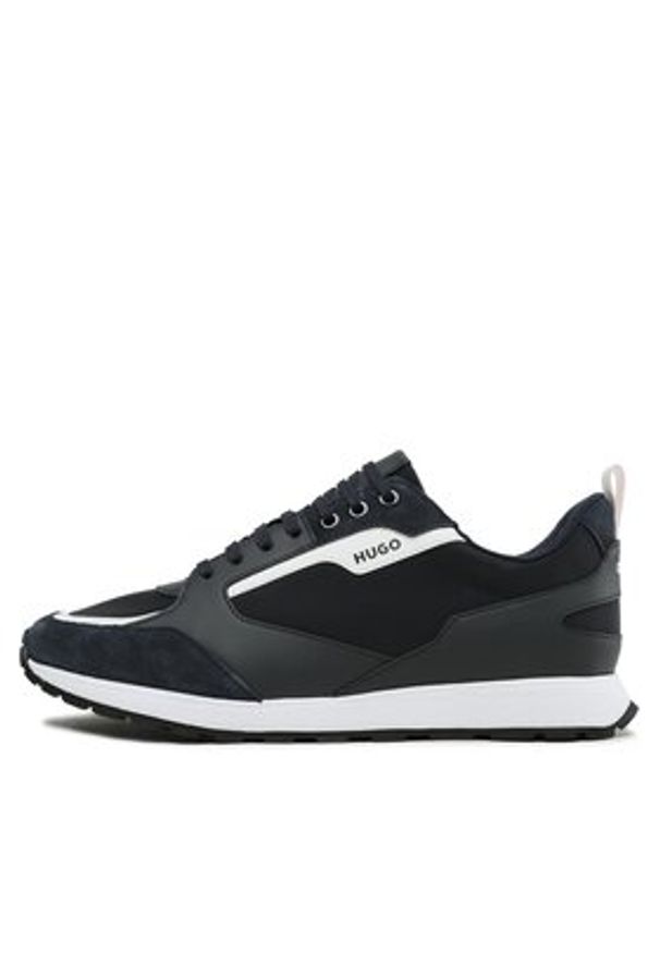 Hugo Sneakersy Icelin 50498329 Granatowy. Kolor: niebieski. Materiał: materiał