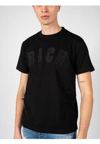 John Richmond T-Shirt "Tropik" | RMA22207TS | Mężczyzna | Czarny. Okazja: na co dzień. Kolor: czarny. Materiał: bawełna. Długość rękawa: krótki rękaw. Długość: krótkie. Wzór: aplikacja. Styl: casual #9