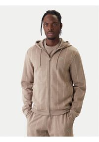EA7 Emporio Armani Bluza 7M001392 AF12660 F1030 Beżowy Regular Fit. Kolor: beżowy. Materiał: syntetyk, bawełna #1