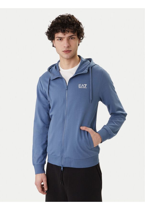 EA7 Emporio Armani Bluza 8NPM33 PJVRZ UB064 Niebieski Regular Fit. Kolor: niebieski. Materiał: bawełna