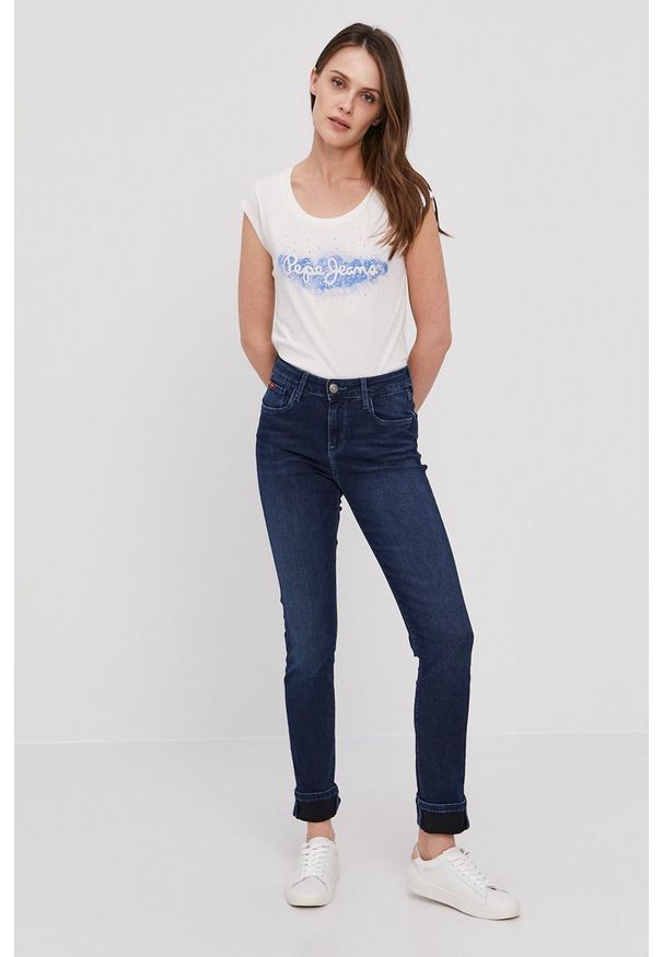 Lee Cooper Jeansy damskie medium waist. Kolor: niebieski