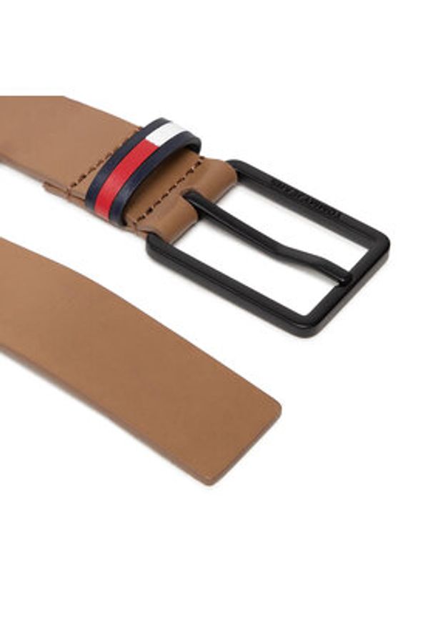 Tommy Jeans Pasek Męski Tjm Elevated Leather 3.5 AM0AM09004 Brązowy. Kolor: brązowy. Materiał: skóra