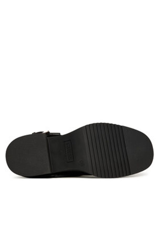Guess Botki FLFIJI ELE10 Czarny. Kolor: czarny. Materiał: skóra