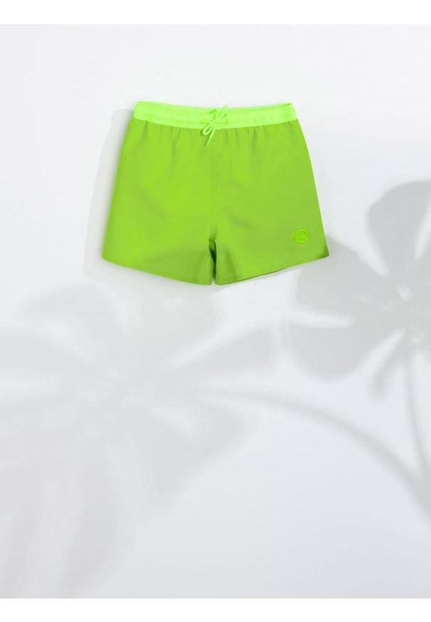 Sinsay - Szorty kąpielowe - zielony. Kolor: zielony