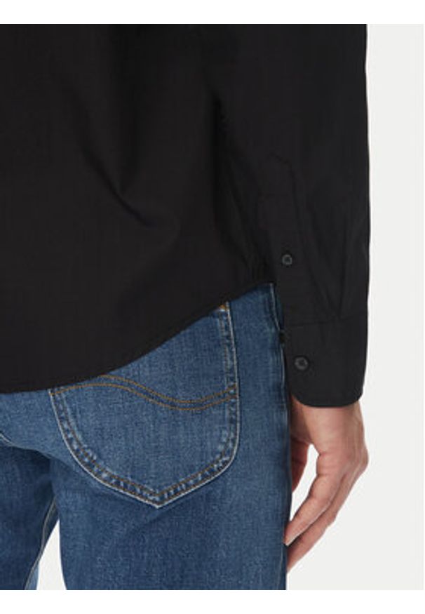 Mustang Koszula Canton 1016238 Czarny Slim Fit. Kolor: czarny. Materiał: bawełna