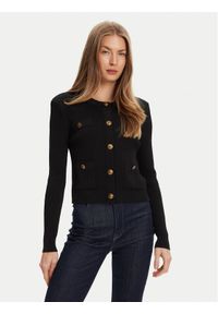 Guess Kardigan W5YR09 Z0130 Czarny Regular Fit. Kolor: czarny. Materiał: syntetyk #1