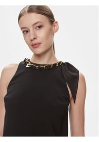 Elisabetta Franchi Sukienka koktajlowa AB-573-41E2-V400 Czarny Regular Fit. Kolor: czarny. Materiał: syntetyk. Styl: wizytowy