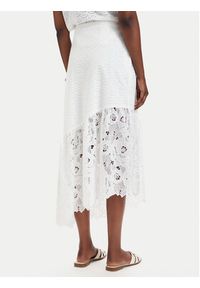 Guess Spódnica midi W6GD40 W1882 Biały Classic Fit. Kolor: biały. Materiał: bawełna #2