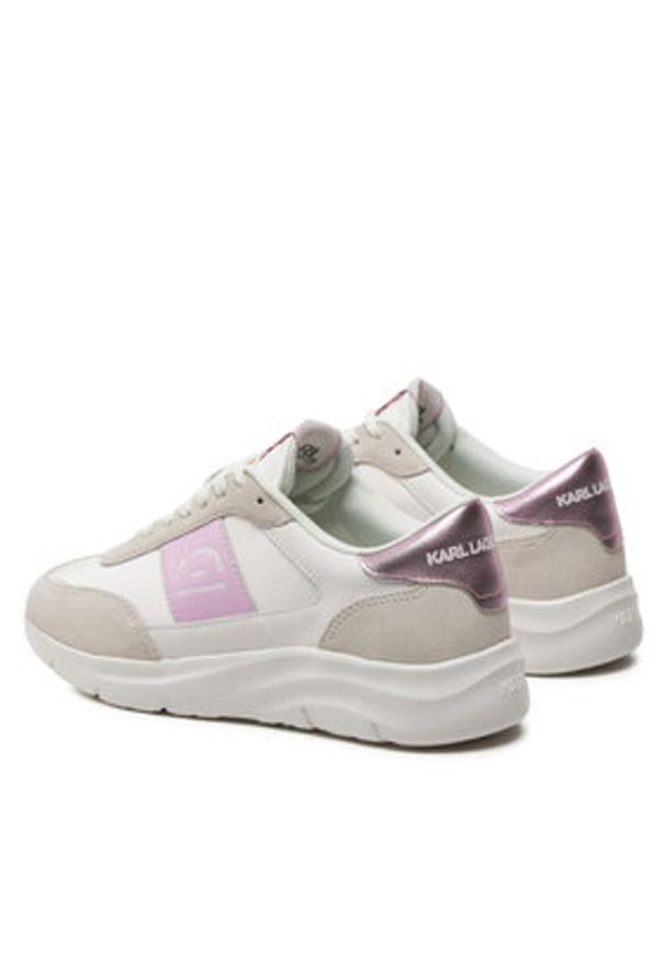 Karl Lagerfeld - KARL LAGERFELD Sneakersy KL63624 Biały. Kolor: biały. Materiał: materiał