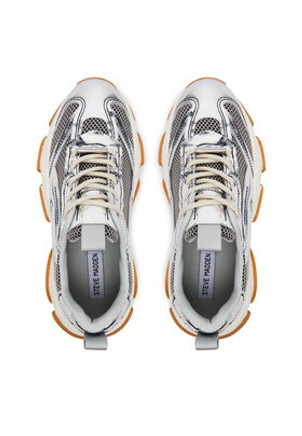 Steve Madden Sneakersy Possession-E SM19000033 Srebrny. Kolor: srebrny. Materiał: materiał