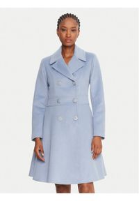Rinascimento Płaszcz przejściowy CFC0125851003 Błękitny Slim Fit. Kolor: niebieski. Materiał: syntetyk #1