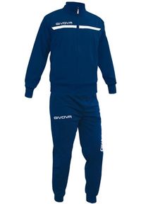 Givova Tuta Full Zip Tracksuit dla sportowców. Kolor: biały, wielokolorowy, niebieski