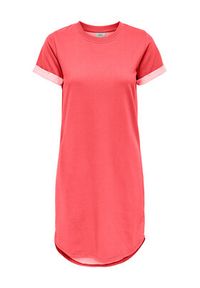 JDY Sukienka codzienna Ivy 15174793 Koralowy Regular Fit. Okazja: na co dzień. Kolor: pomarańczowy. Materiał: bawełna. Typ sukienki: proste. Styl: casual